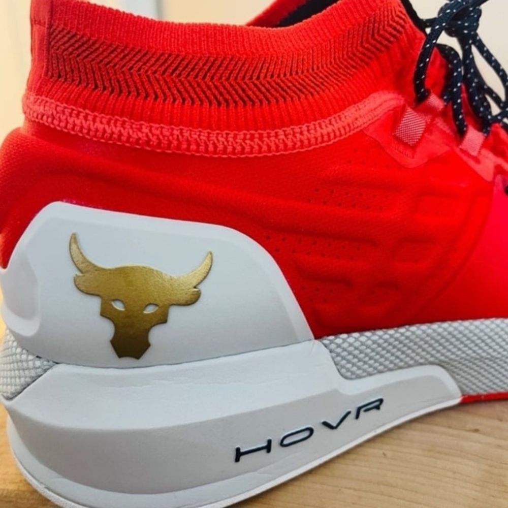 Under Armour Red and Gold Athletic Shoes with HOVR Technology